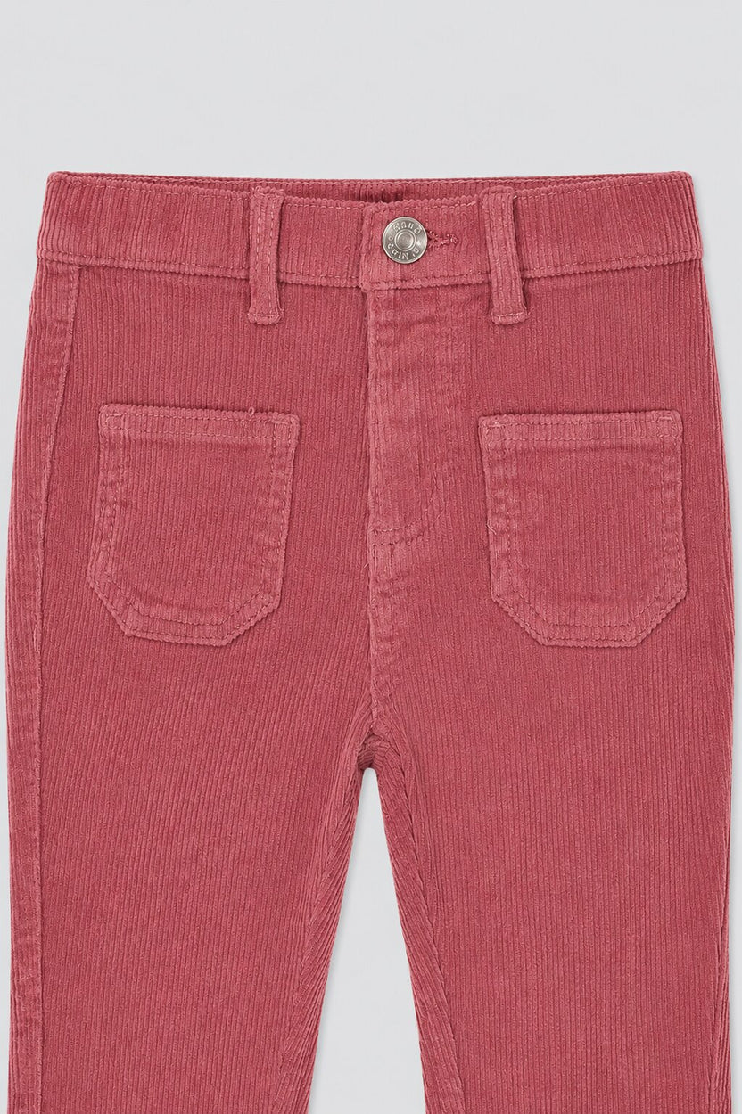 Girls Bootcut Fit Pink Solid Trouser - Image 5