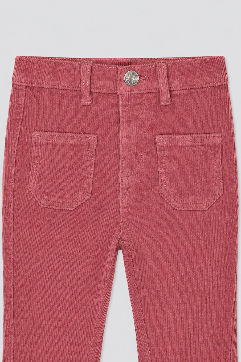 Girls Bootcut Fit Pink Solid Trouser - Image 6