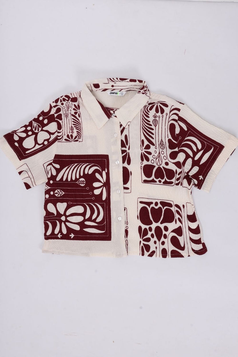 Tweens Girls Red Graphic Printed Co-ord Set - Image 2