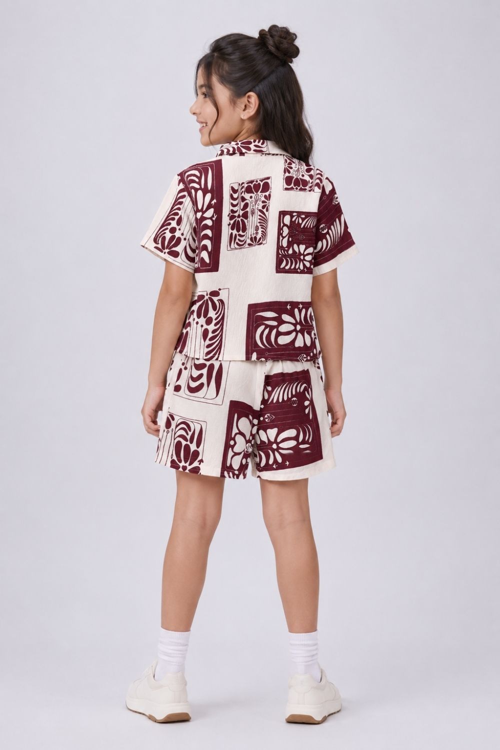 Tweens Girls Red Graphic Printed Co-ord Set - Image 4