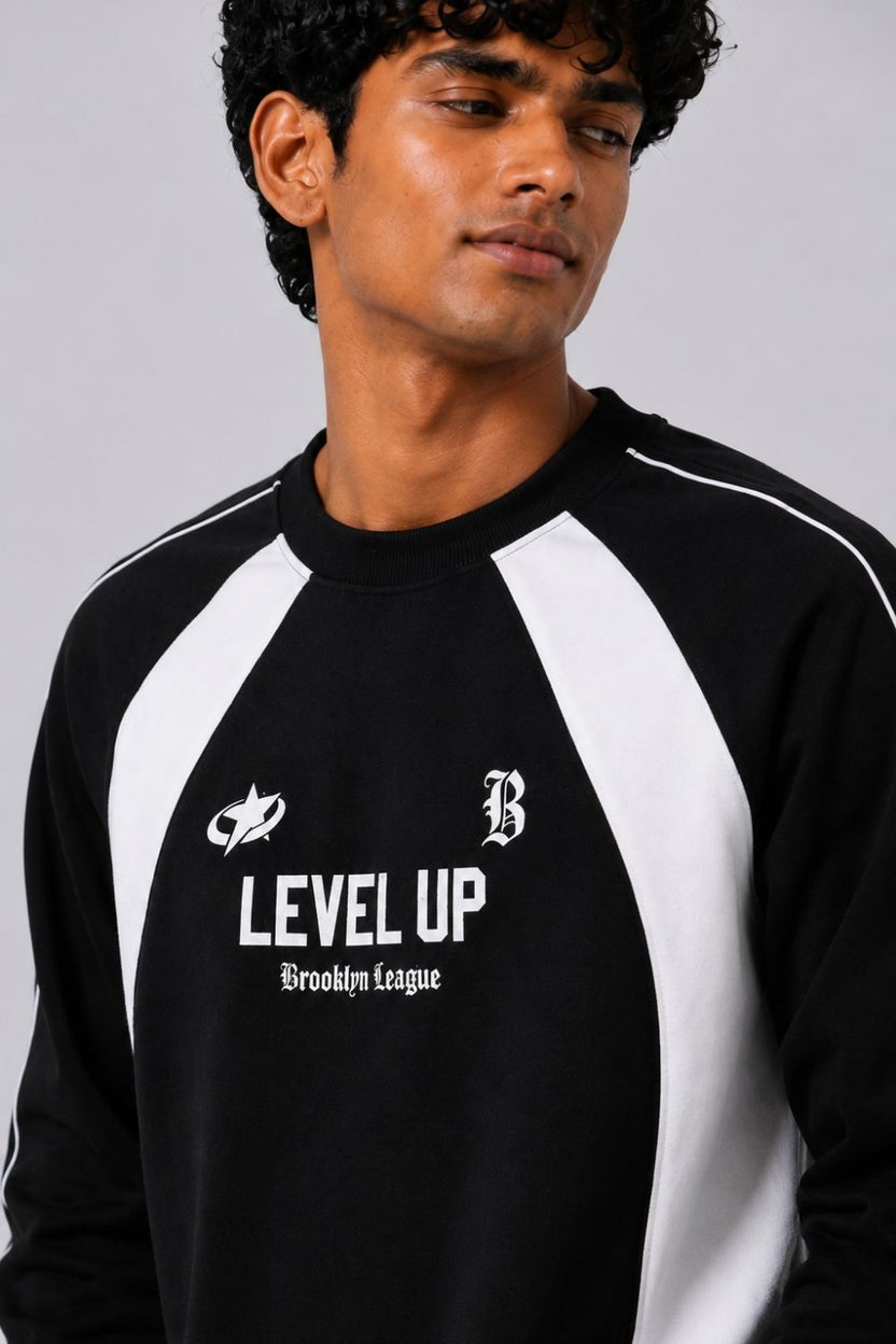 Mens Regular Fit Black Graphic Sweatshirt - Image 3