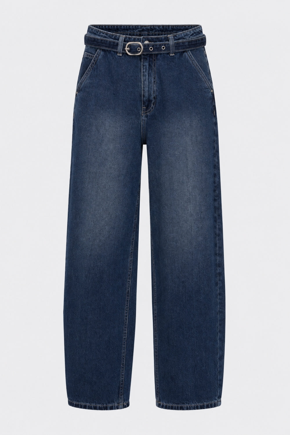 Womens Straight Fit Navy Jeans With 5 Pocket - Image 7