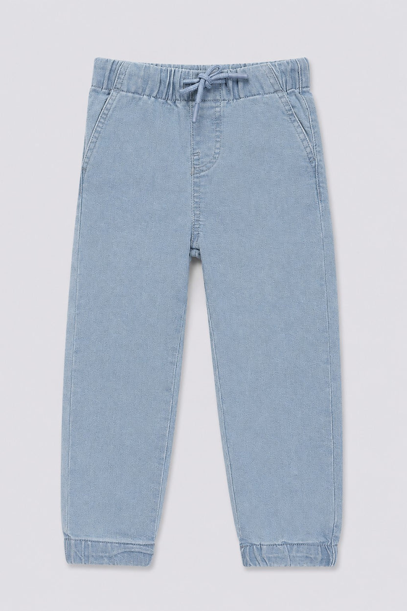 Boys Jogger Fit Light Blue Jeans - Image 2