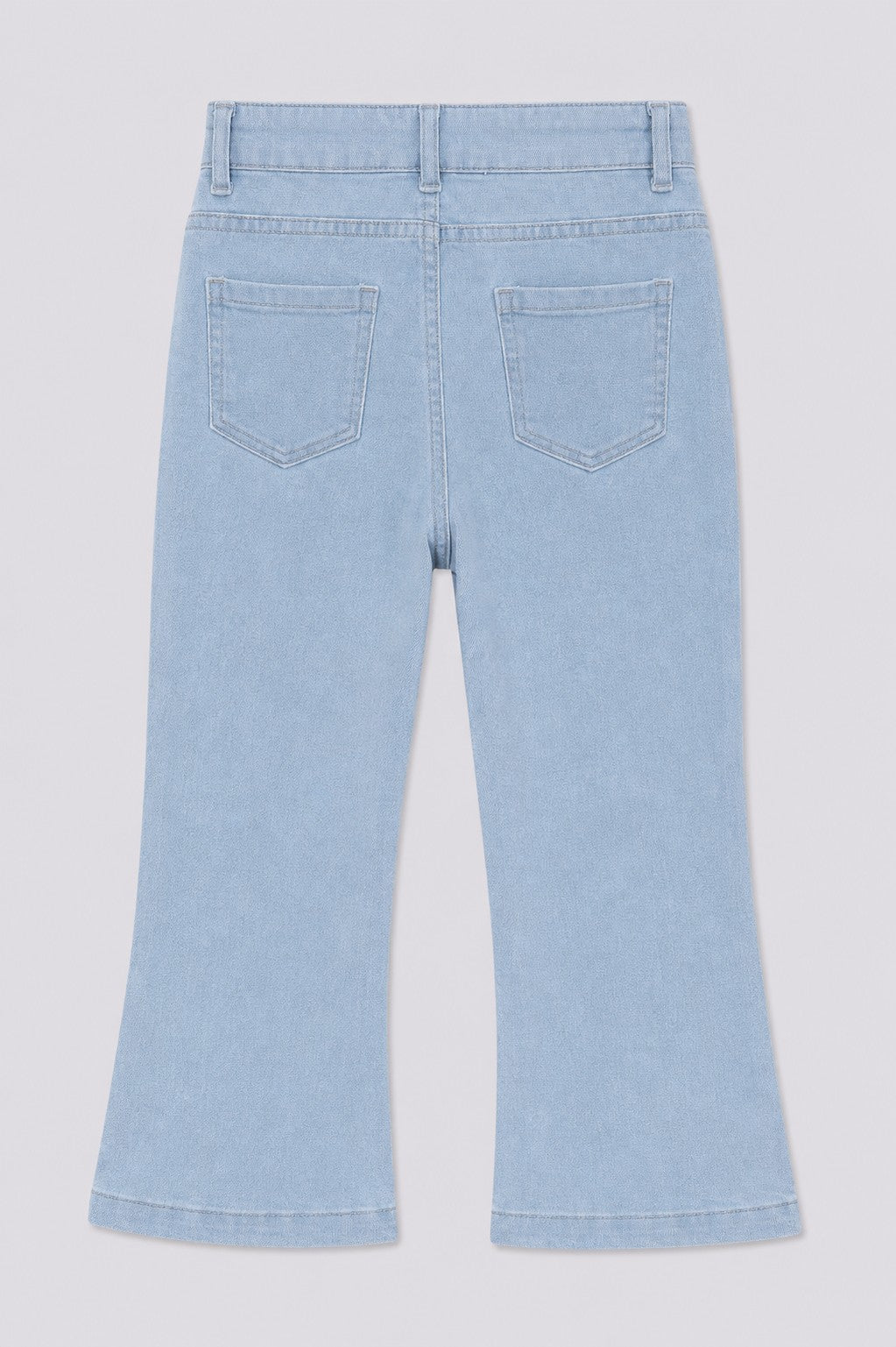 Girls Flared Light Blue Jeans - Image 3