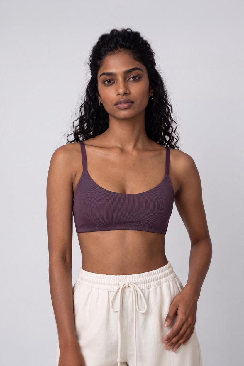 Women Purple Textured Bra - Image 2