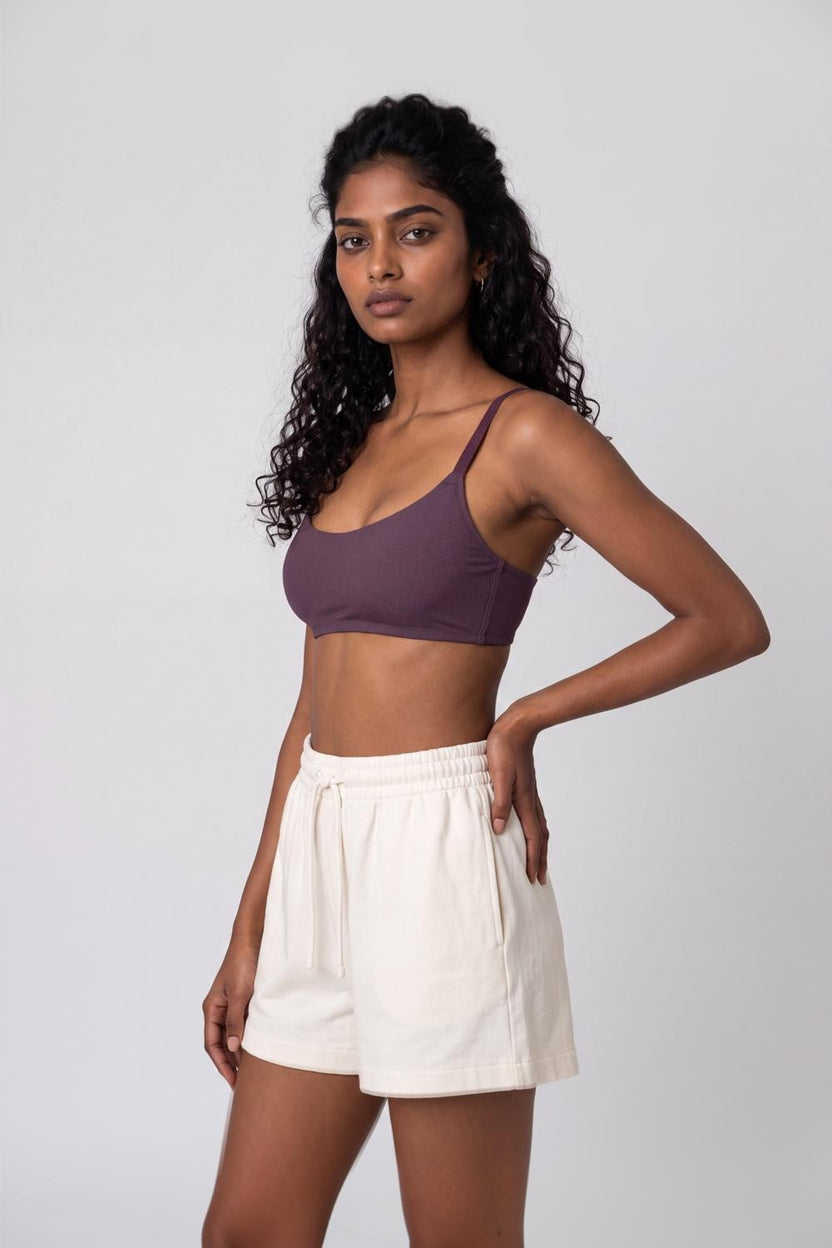 Women Purple Textured Bra - Image 4