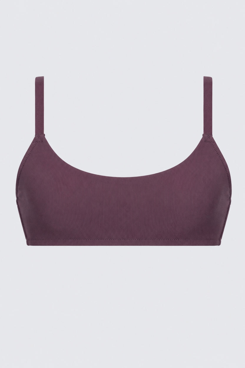 Women Purple Textured Bra - Image 7