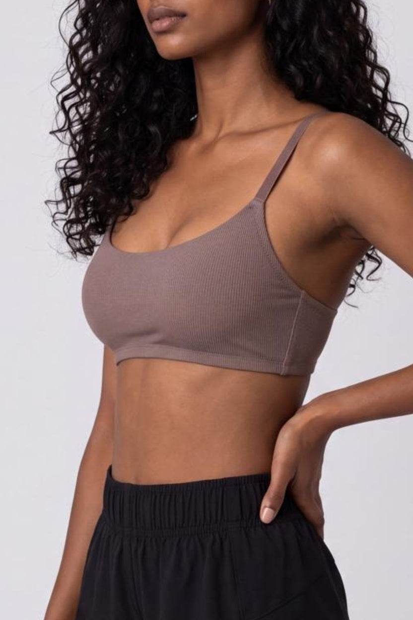 Women Brown Textured Bra - Image 3