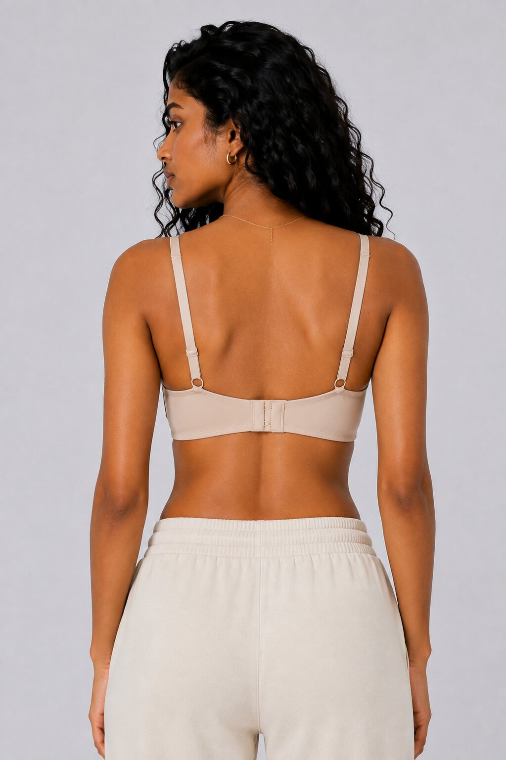 Women Beige Nylon Blend Bra - Image 5
