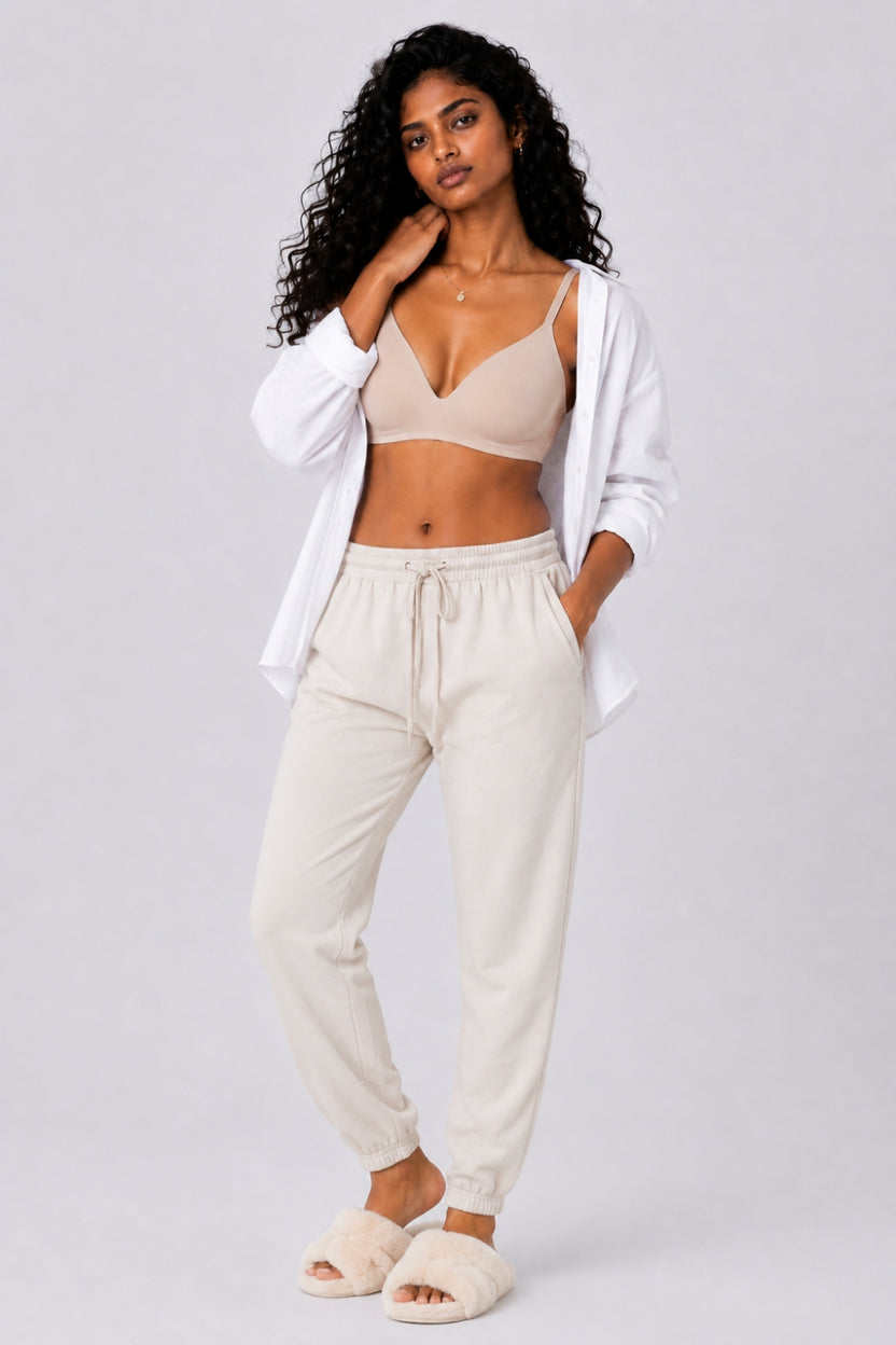 Women Beige Nylon Blend Bra - Image 6
