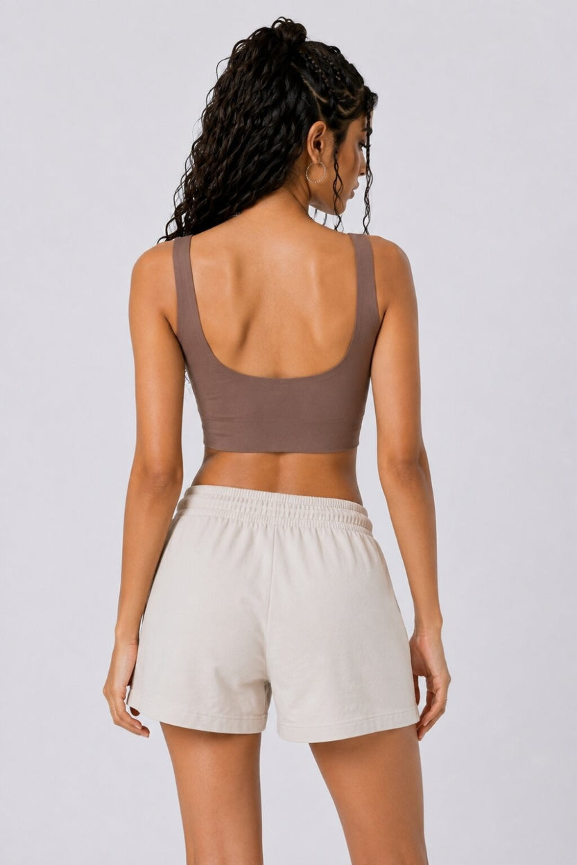 Women Brown Seamless Bra - Image 5