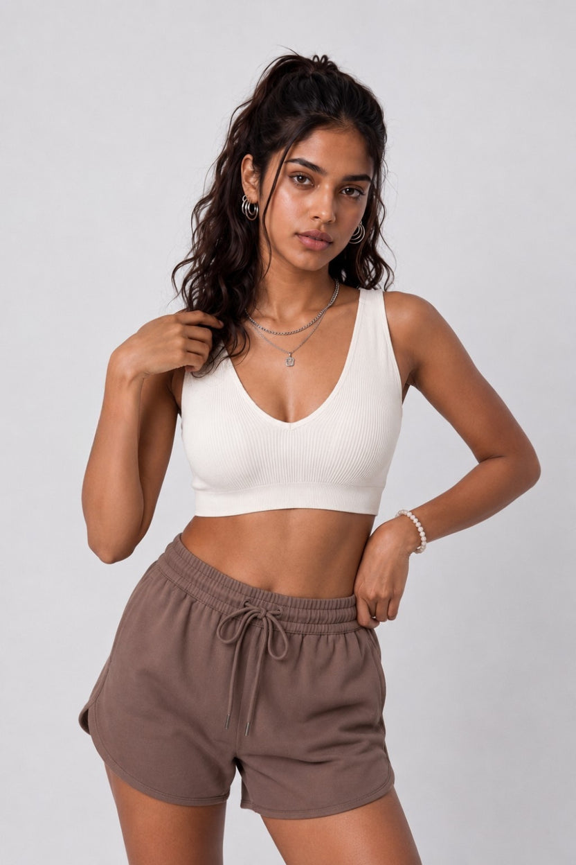 Women Off White Textured Comfort Bra - Image 1