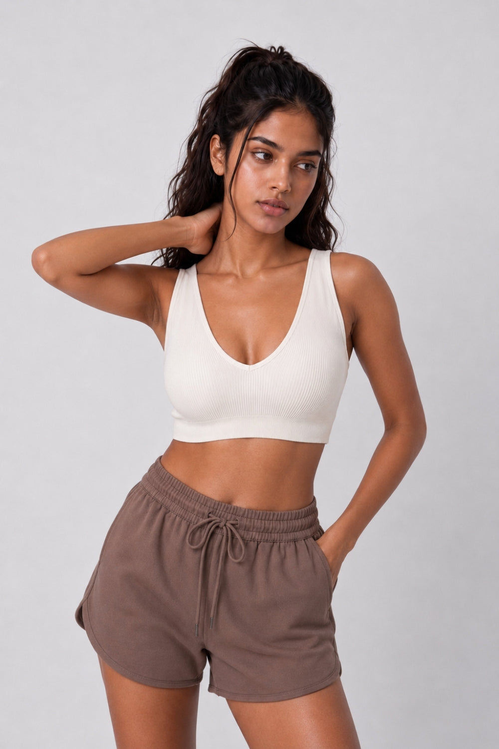 Women Off White Textured Comfort Bra - Image 2