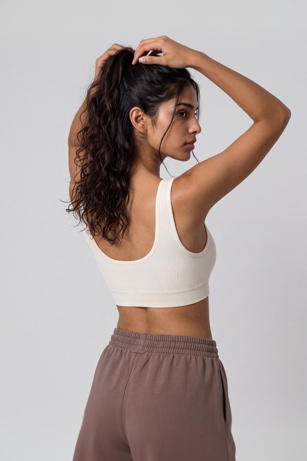 Women Off White Textured Comfort Bra - Image 5