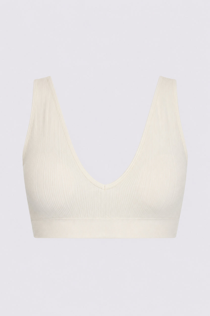 Women Off White Textured Comfort Bra - Image 7
