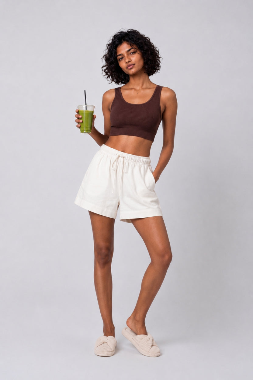 Women Brown Textured Bra - Image 6