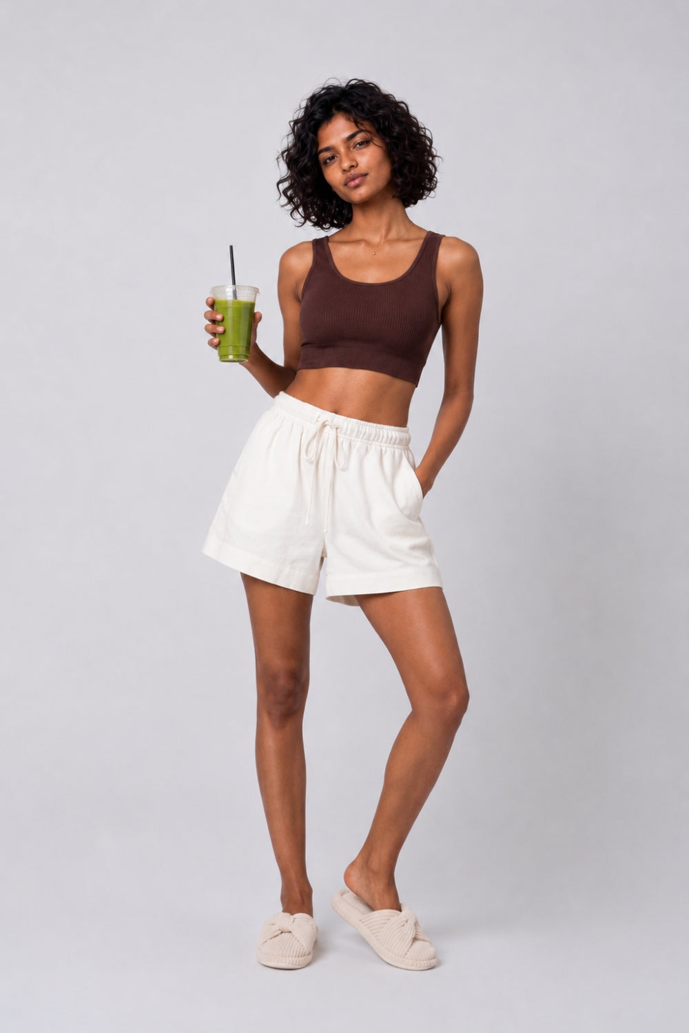 Women Brown Textured Bra - Image 6