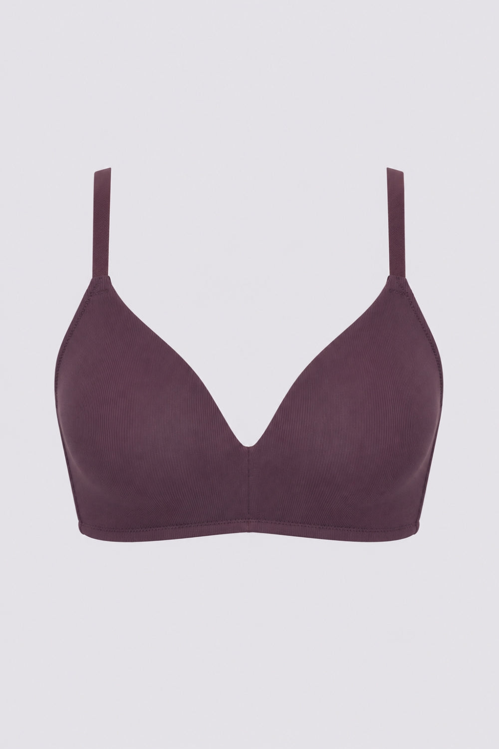 Women Purple Nylon Blend Textured Bra - Image 7