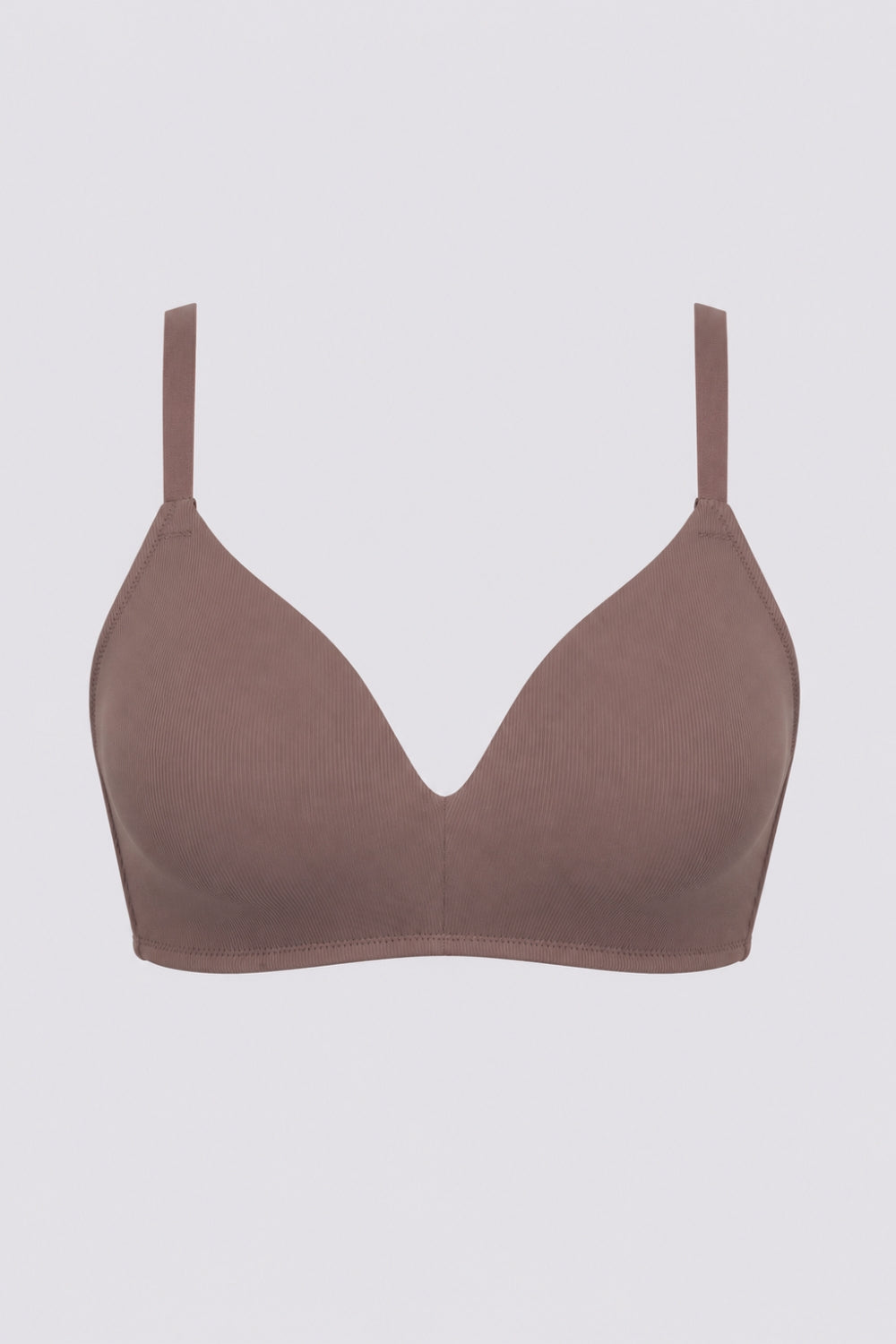 Women Brown Nylon Blend Textured Bra - Image 7