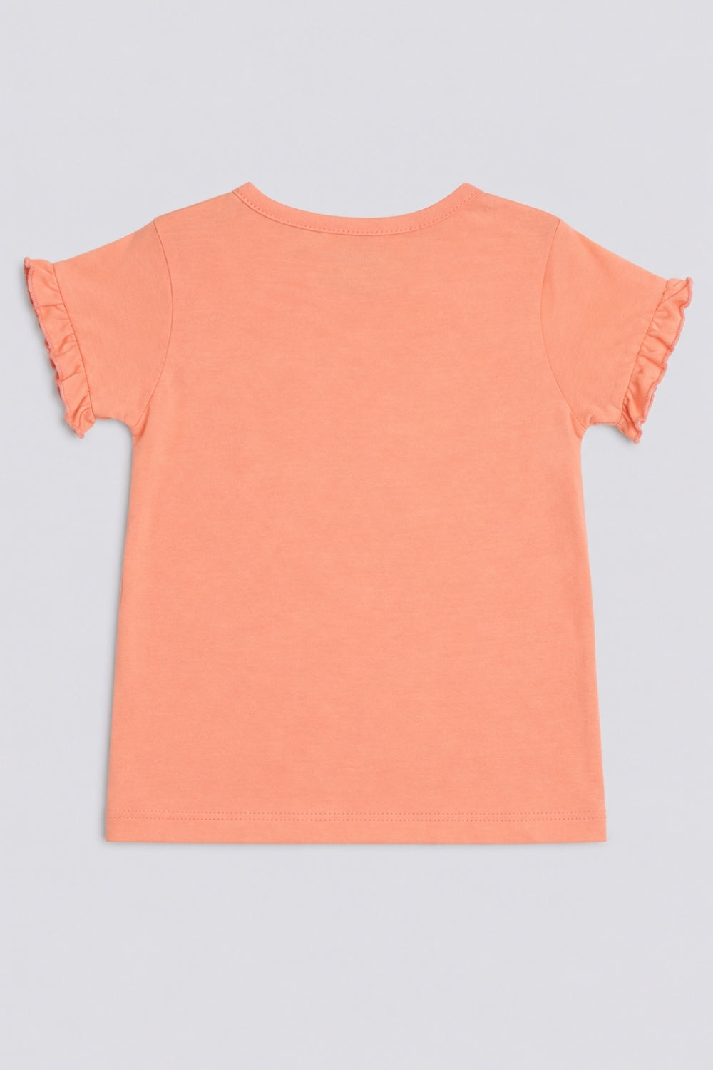 Infant Girls Peach Cat Print Co-ord Set - Image 5