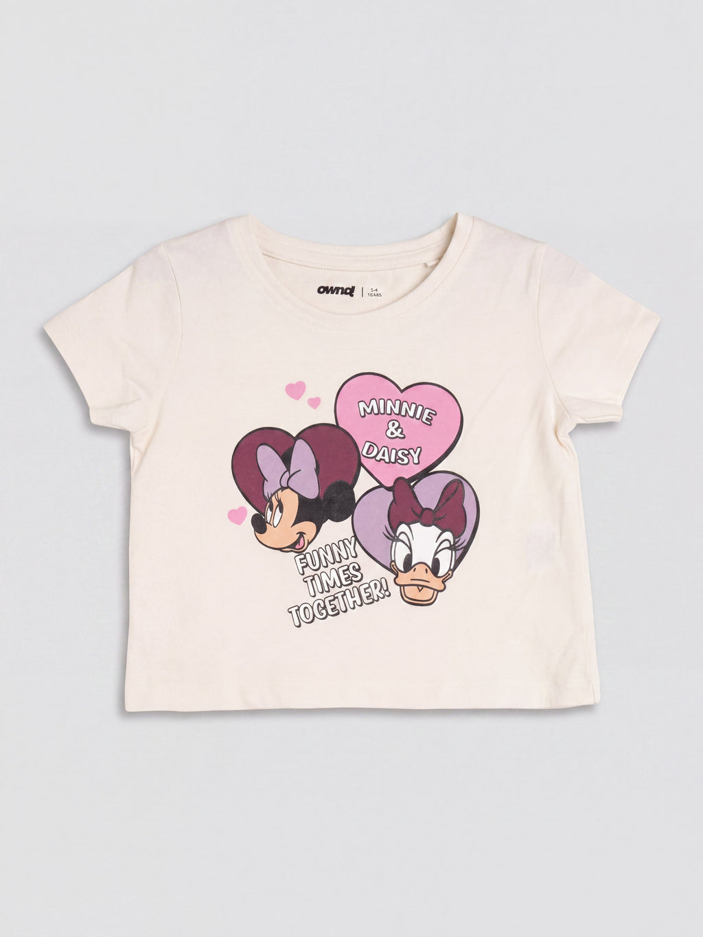 Girls Maroon Minnie Mouse Graphic Night Set - Image 3