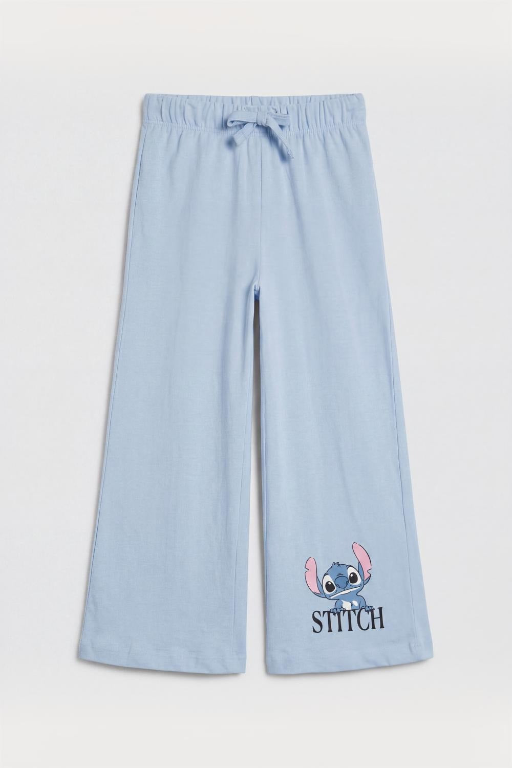 Girls Light Blue Disney Stitch Printed Night Set - Image 4