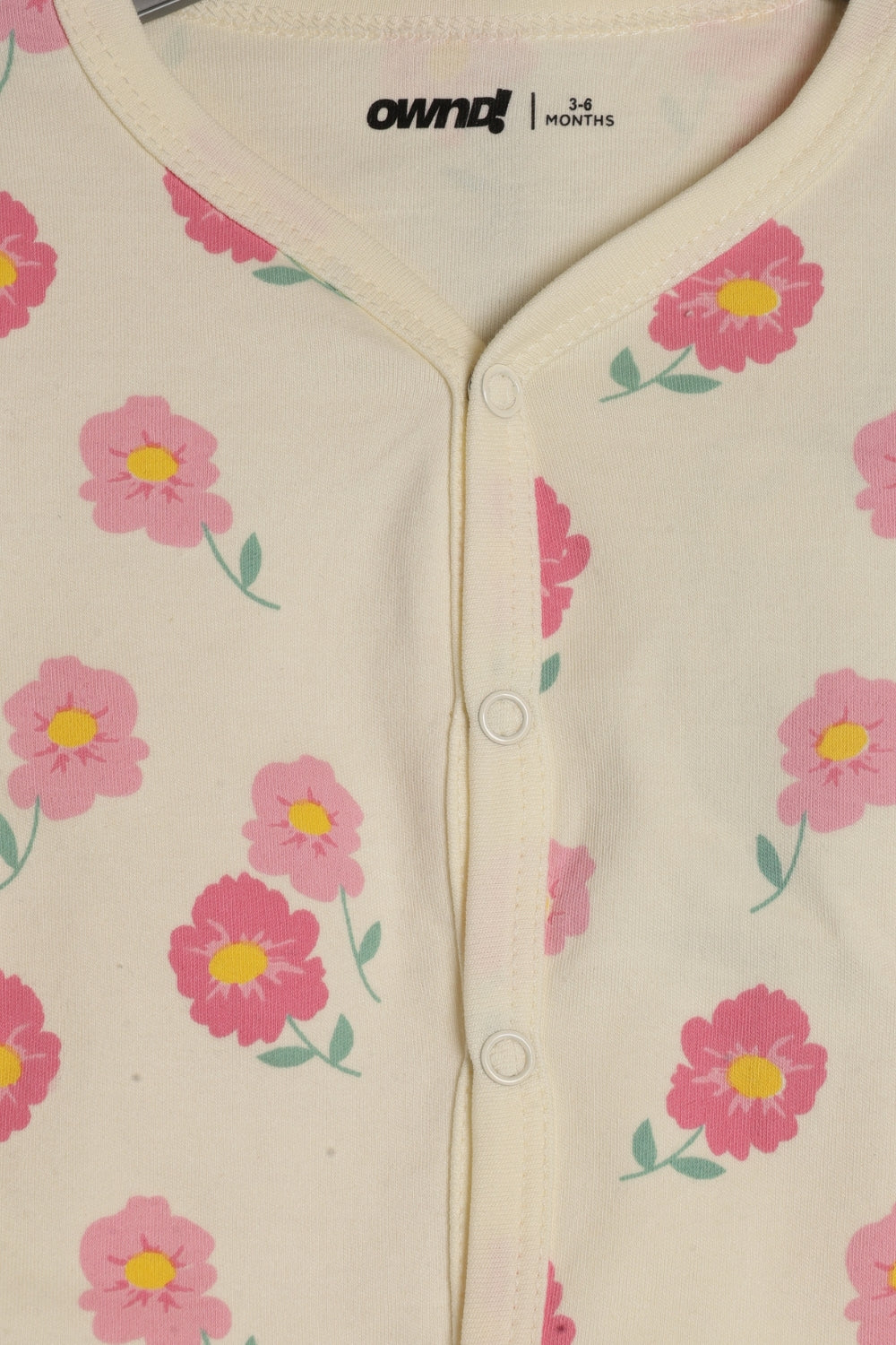 Infant Girls Cream Floral Print Co-ord Set - Image 6
