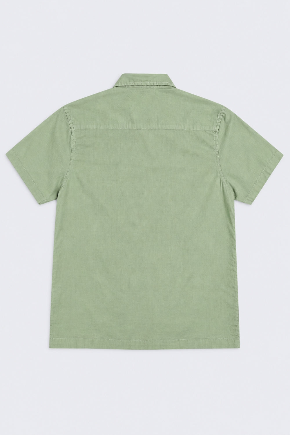 Tweens Boy Regular Fit Green Palm Print Resort Shirt - Image 3