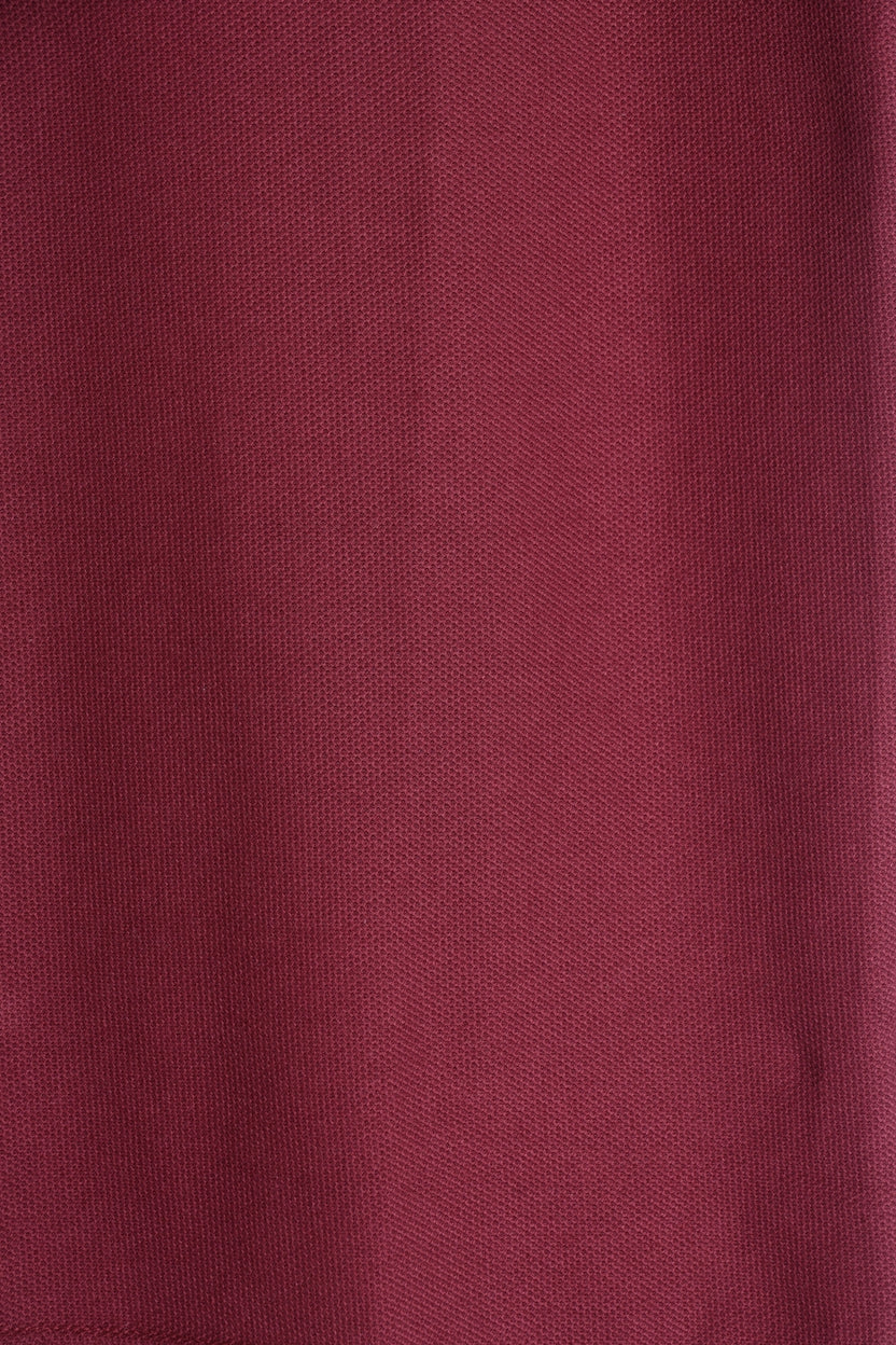 Mens Maroon Solid Polo T-Shirt - Image 8
