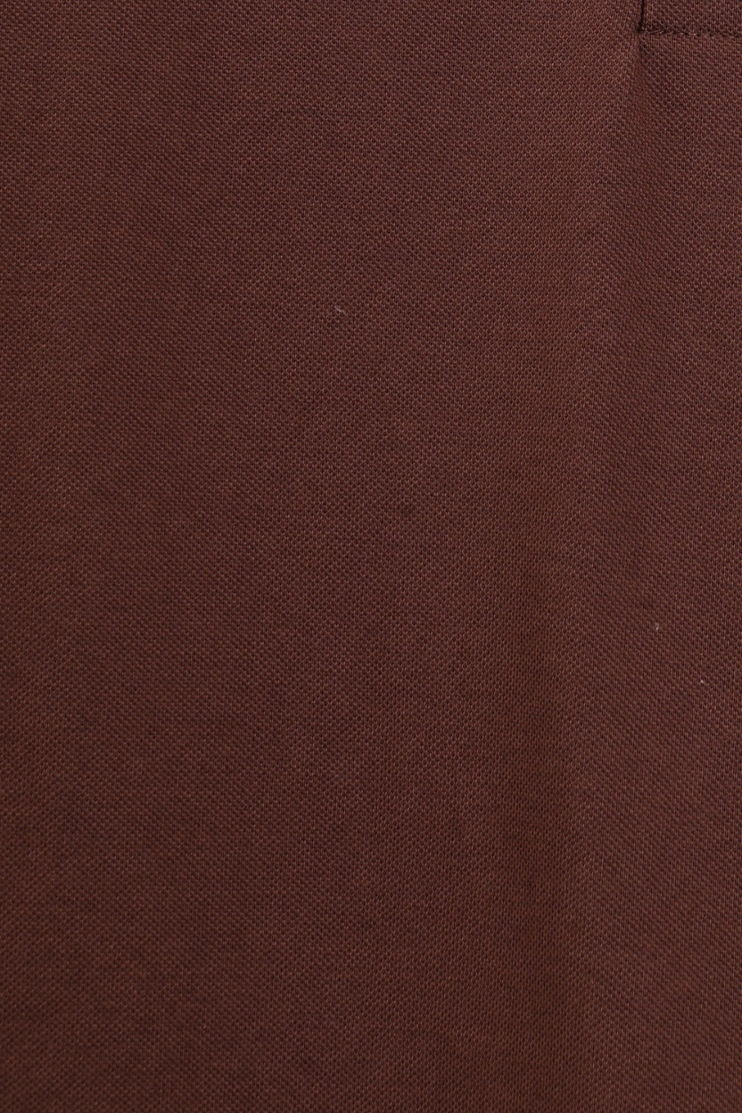 Mens Brown Solid Polo T-Shirt - Image 8