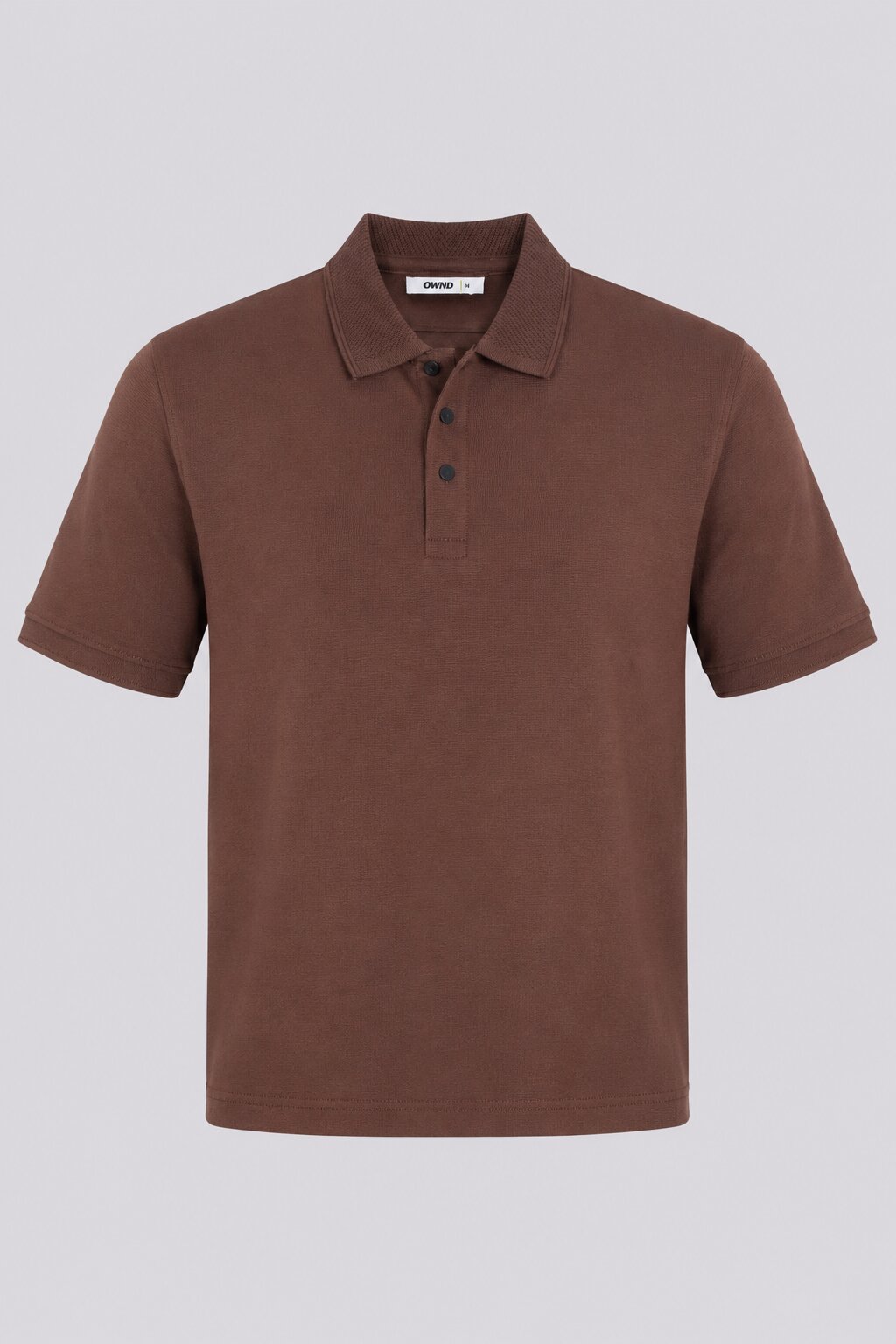 Mens Regular Fit Brown Solid Polo T-Shirt - Image 7