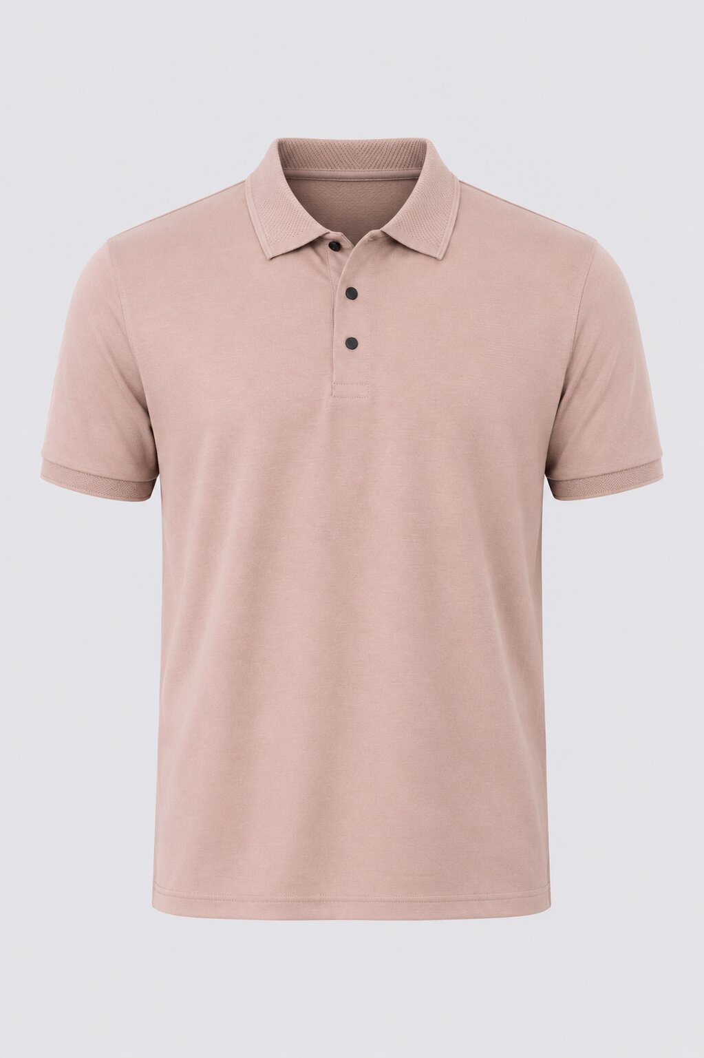 Mens Regular Fit Pink Solid Polo T-Shirt - Image 7