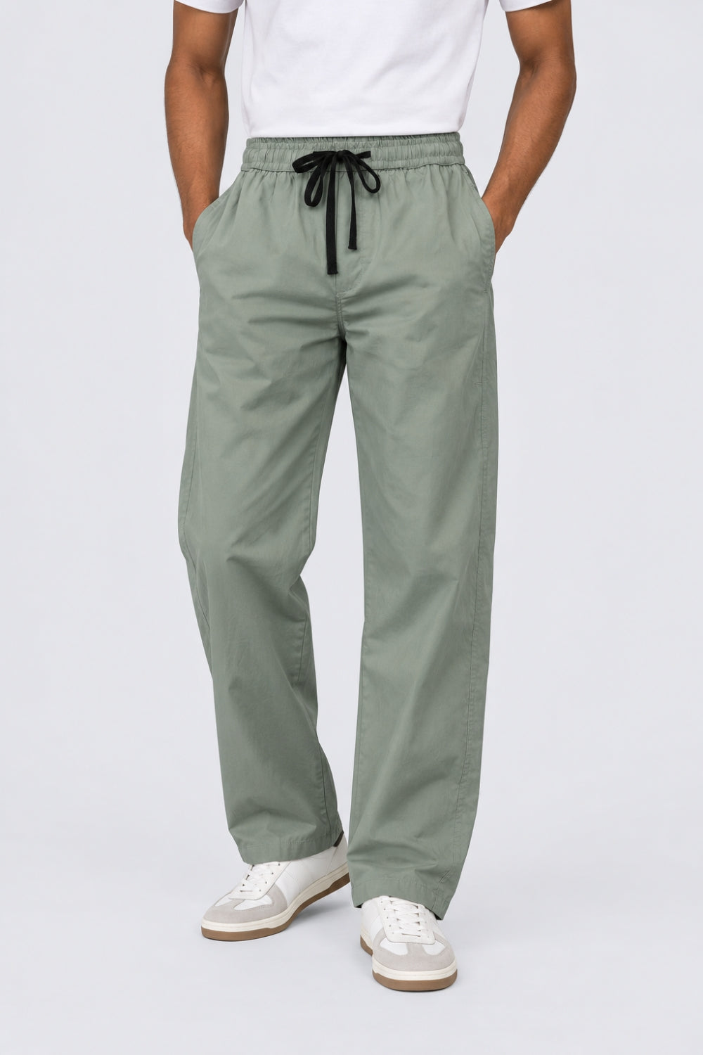 Mens Sage Green Drawstring Pyjama - Image 2