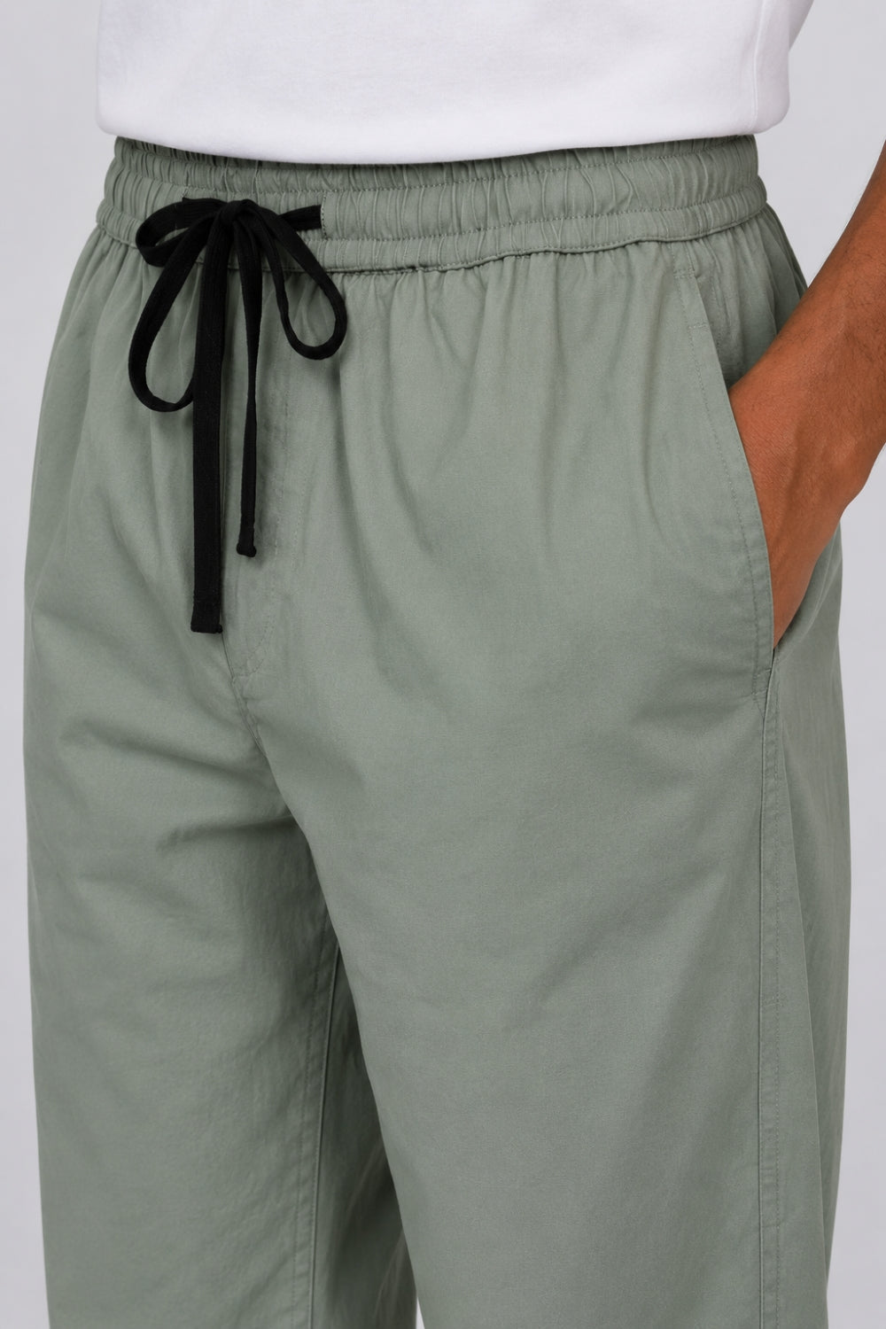 Mens Sage Green Drawstring Pyjama - Image 3