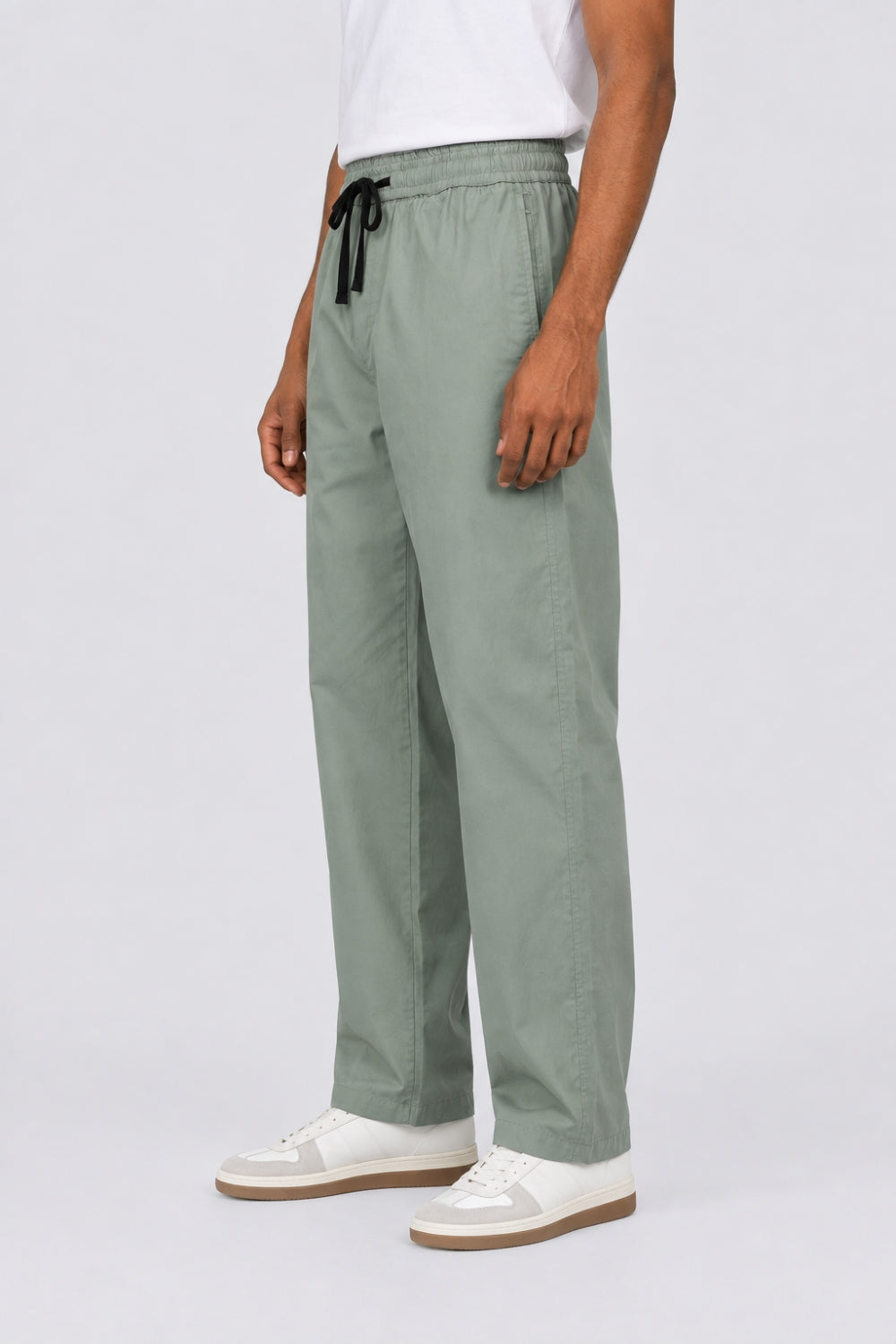 Mens Sage Green Drawstring Pyjama - Image 4