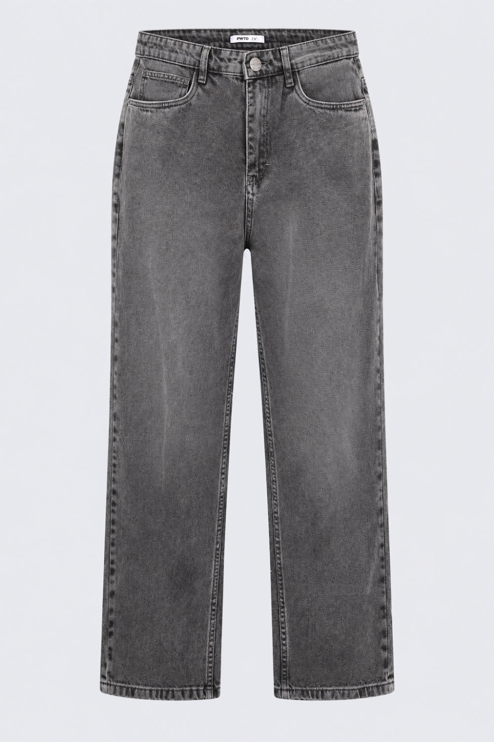 Mens Baggy Fit Grey Solid Jeans - Image 7