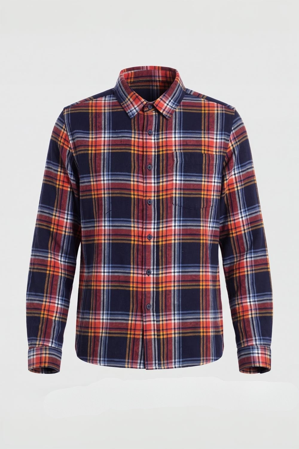 Mens Navy Essential Wear Regular Fit Shirt - Image 7