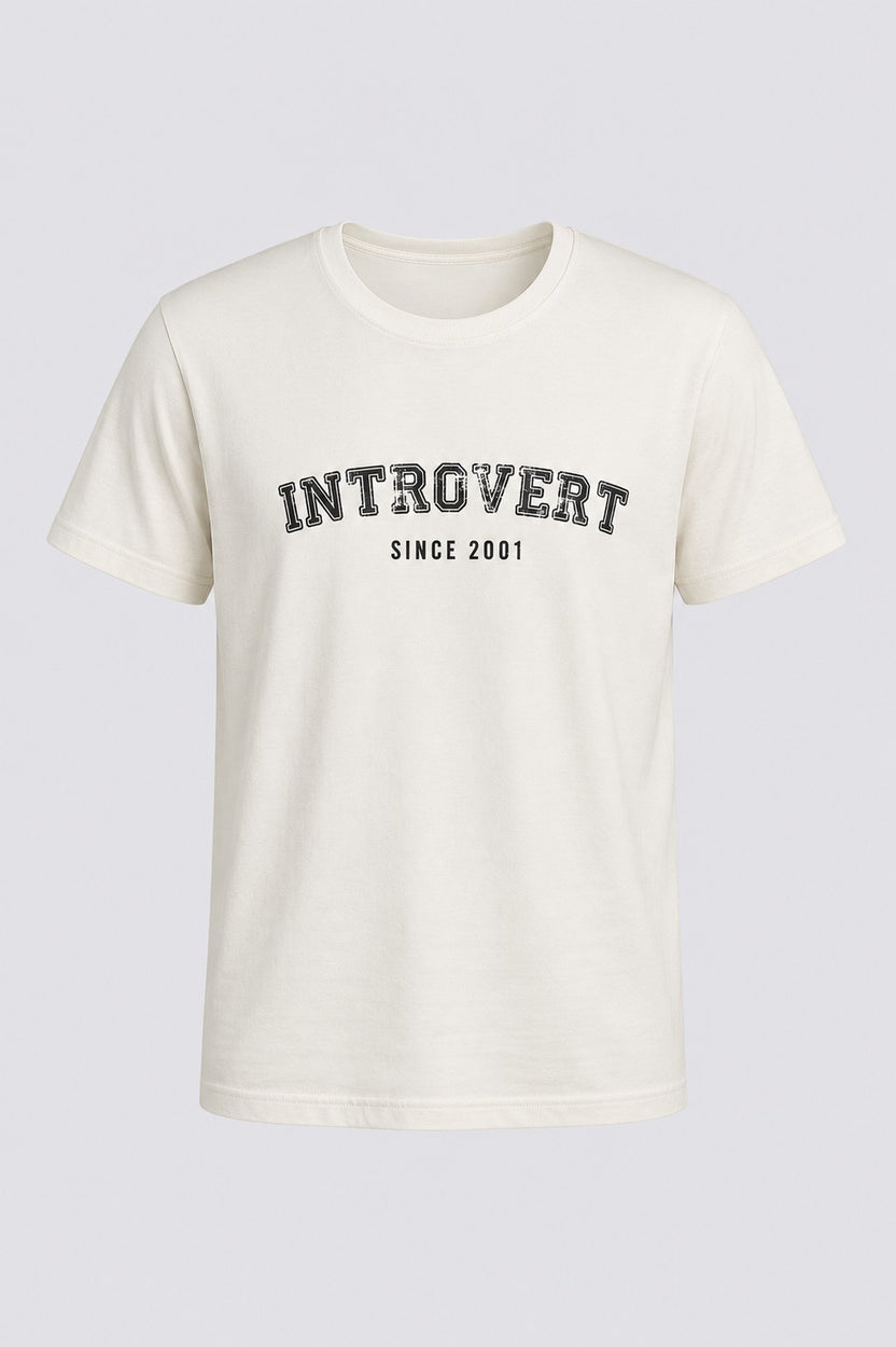Mens Off White Typographic Printed T-Shirt - Image 7