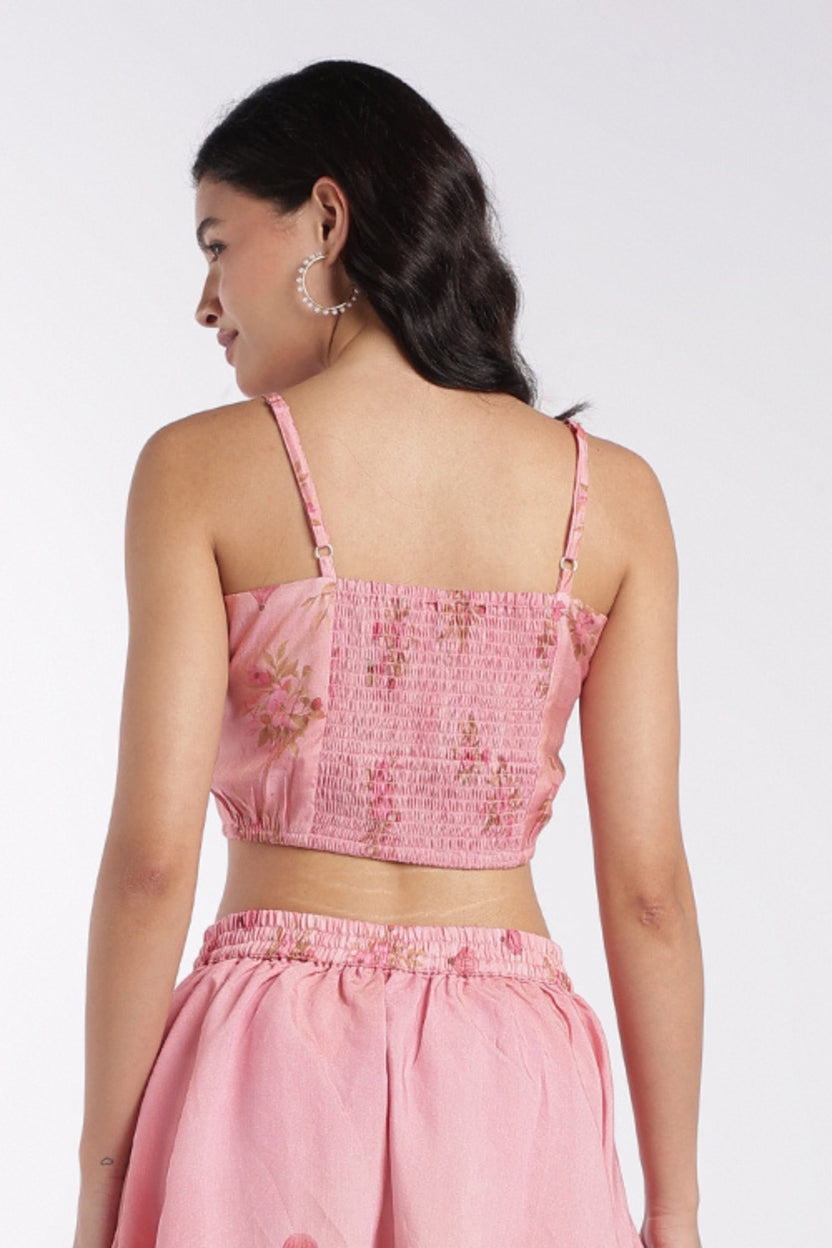 Womens Pink Regular Fit Crop Top - Image 5