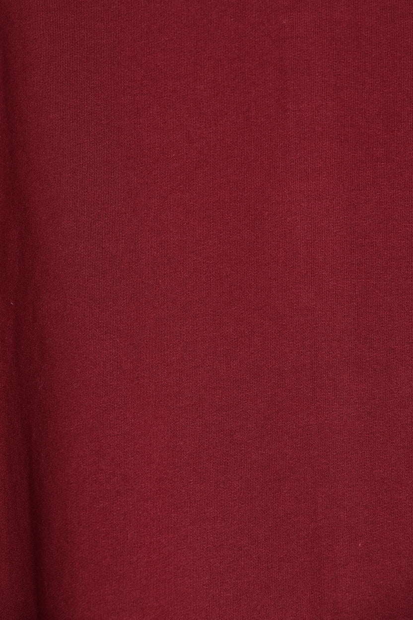 Mens Maroon Cotton Blend Regular Fit Sweatshirt - Image 8