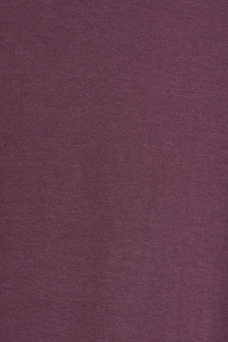 Mens Purple Cotton Regular Fit T-Shirt - Image 8