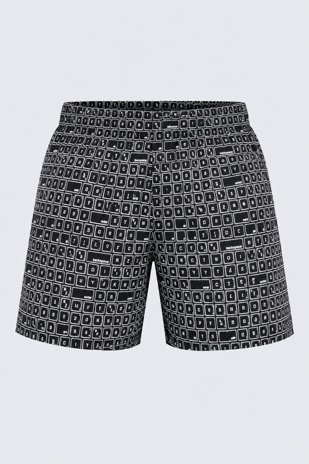Mens Black Geometric Printed Boxer - Image 7