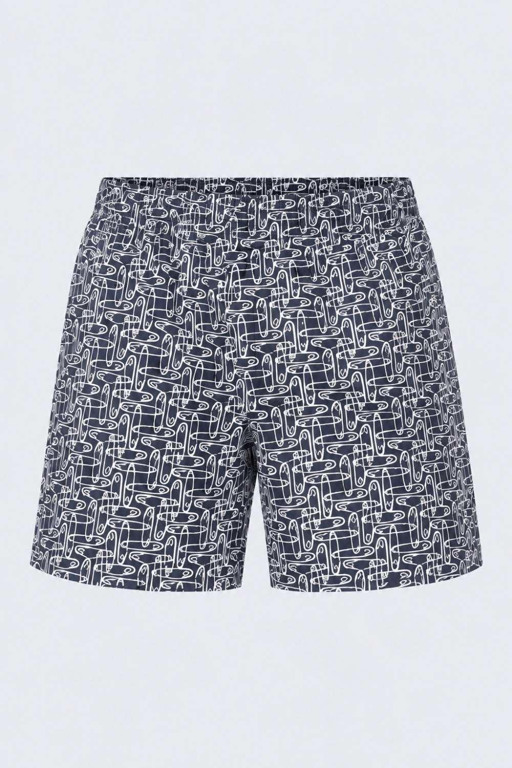 Mens Regular Fit Navy All Over Printed Boxer - Image 7