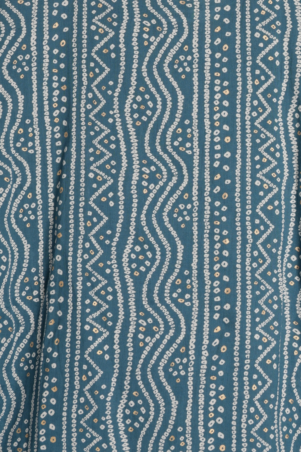 Womens Regular Fit Blue Bandhani Tunic - Image 8