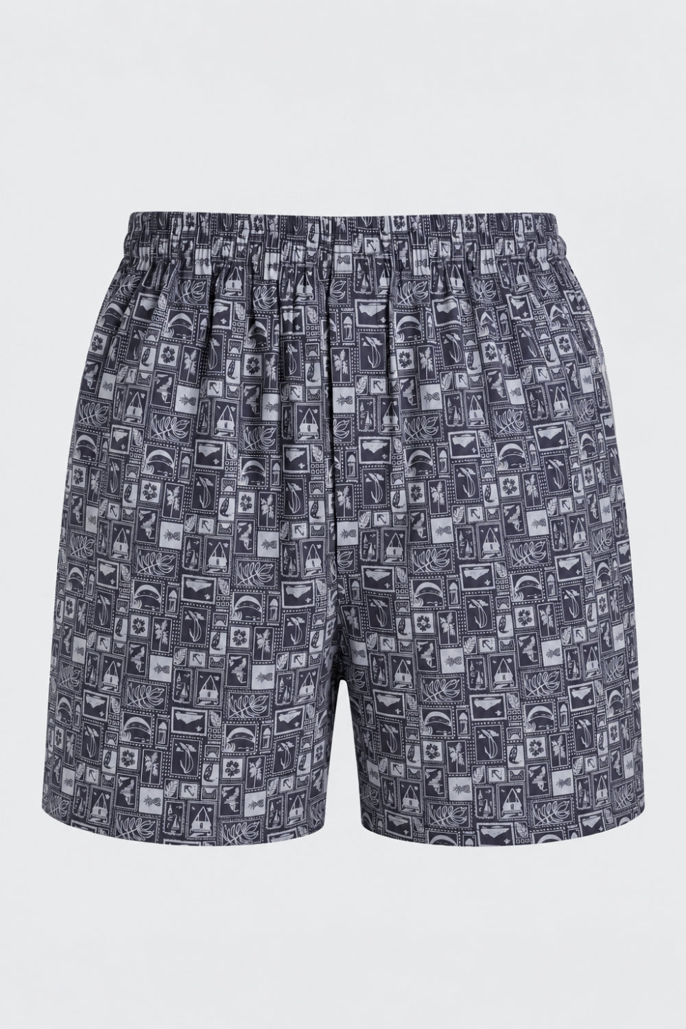 Mens Navy Graphic Print Boxer - Image 7