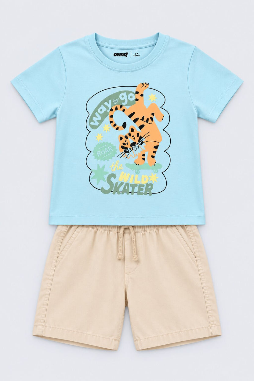 Boys Wild Skater Graphic Print Co-ord Set - Image 6