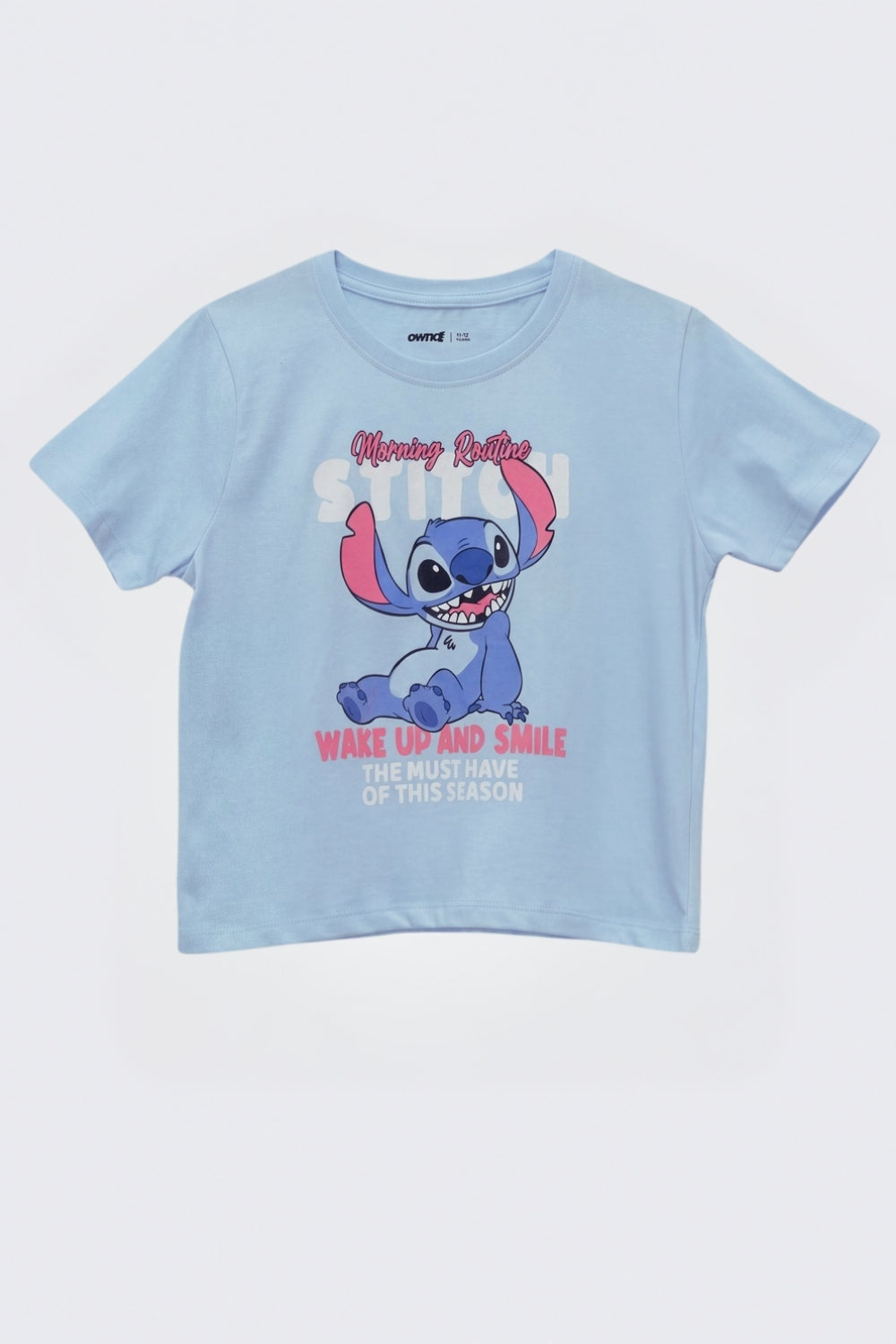 Tweens Girls Stitch Character Print Co-Ord Set - Image 2