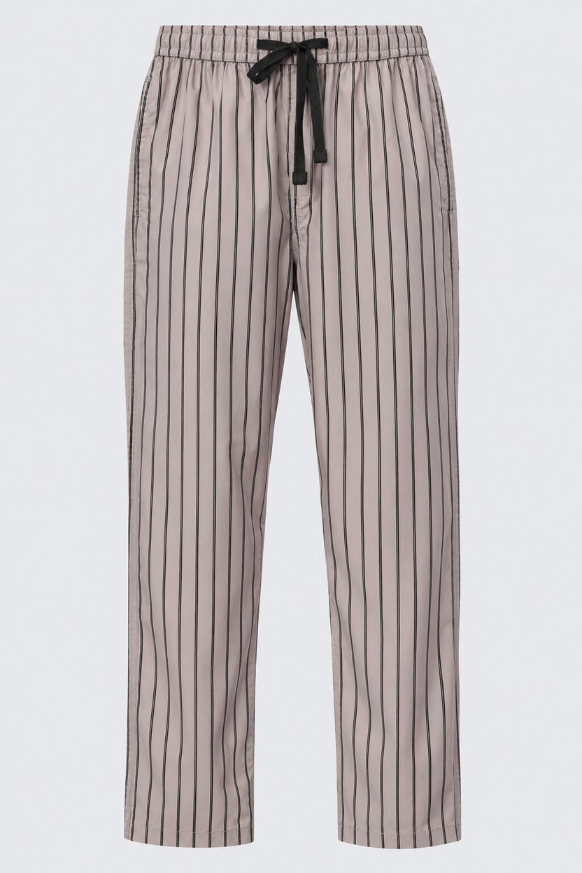 Mens Regular Fit Grey Pinstripe Print Pyjama - Image 6