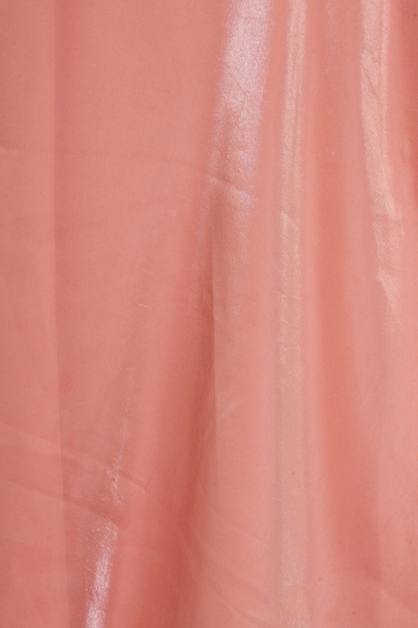 Womens Flared Peach Embroidered Skirt - Image 8