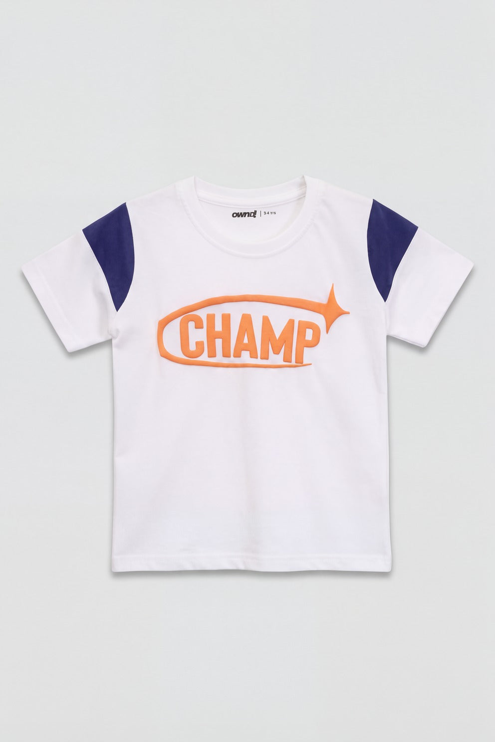 Boys White Regular Fit Graphic Printed Co-ord Set - Image 2
